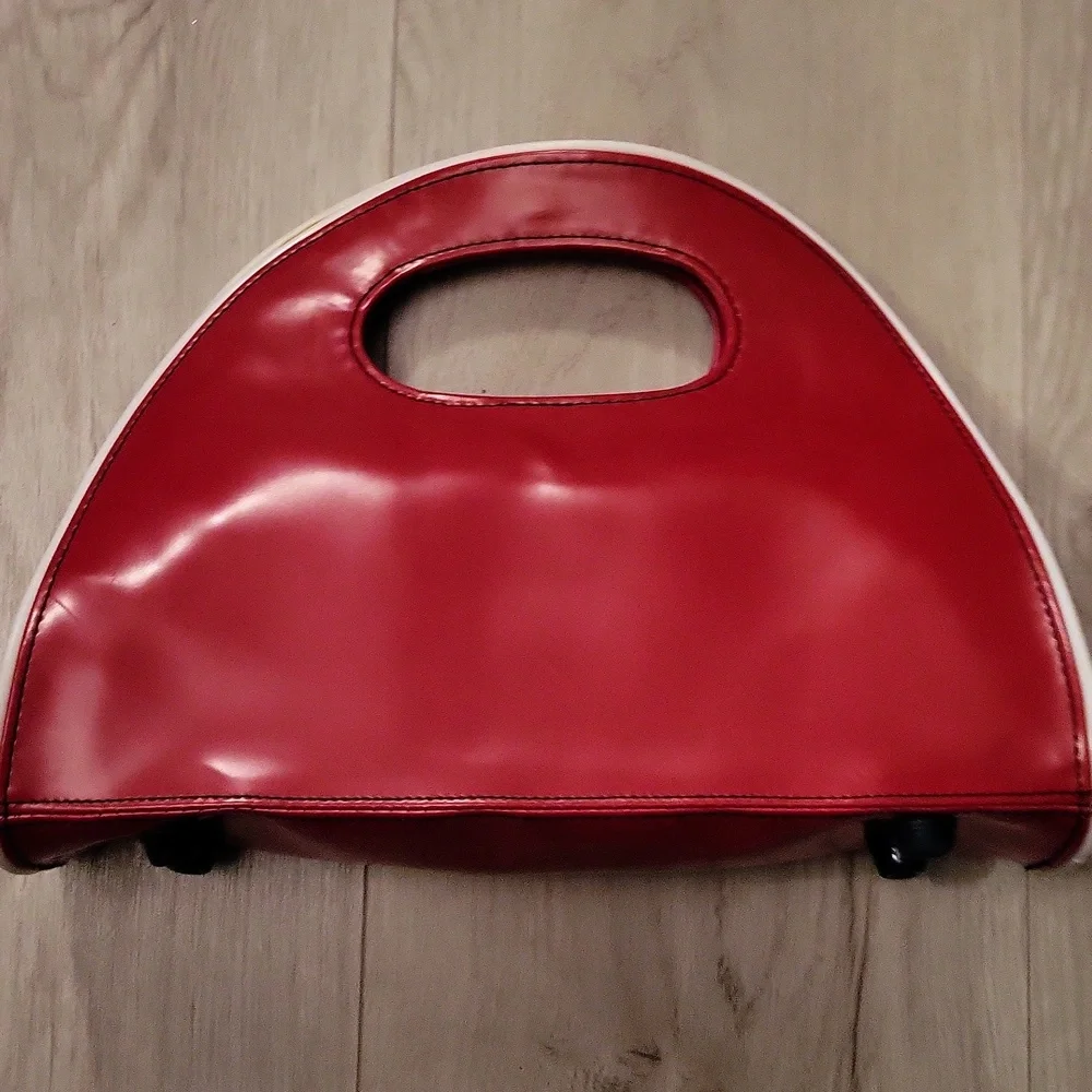 Y2k red pony vinyl bag - Picture 2 of 5